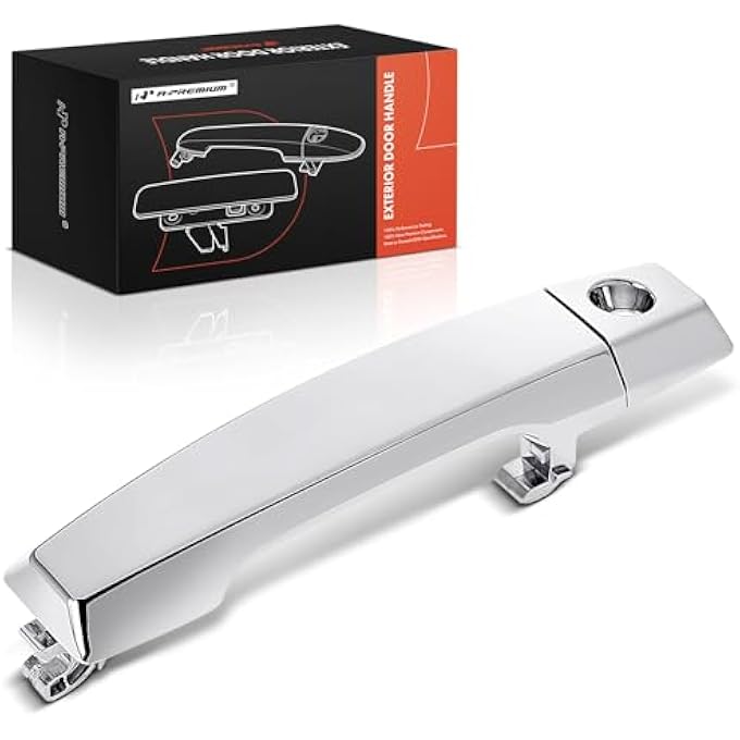 ريحني مقبض باب خارجي على جانب السائق الأمامي الأيسر مع فتحة مفتاح متوافق مع نيسان تايتان 20042015 أرمادا 20072010 باثفايندر أرمادا 2004 كروم استبدال 80647Zc00A - Image 1