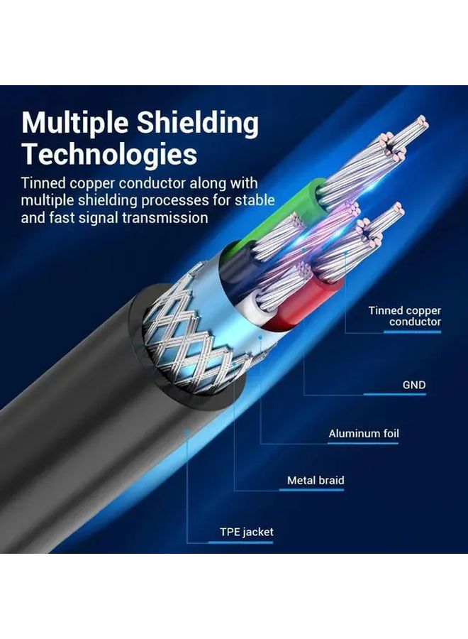 Vention USB C to USB Printer Cable 2 0 High Speed Durable PVC Flat Design 39 37 Inch - Image 5