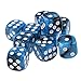 Yiotfandoll 10PCS Polyhedral Dice D6 Dice 16mm Acrylic Dice Game Dice for RPG MTG DND Dice Table Games Blue Black - Image 4