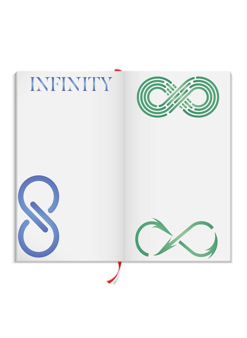 Usnyabni Infinity Stencil, 4.5 x 4.5 inch (S) - 6 Different Infinity Symbol Stencils by CRAFT KREATIVELY  - Image 3