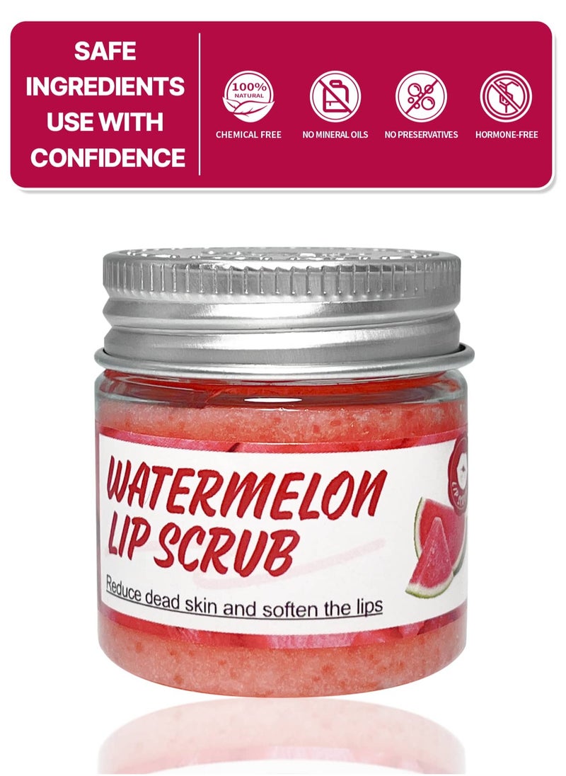 ماركة غير محددة Watermelon Lip Scrub 25g – Exfoliates, Softens  Moisturizes for Smooth, Hydrated Lips  - Image 2