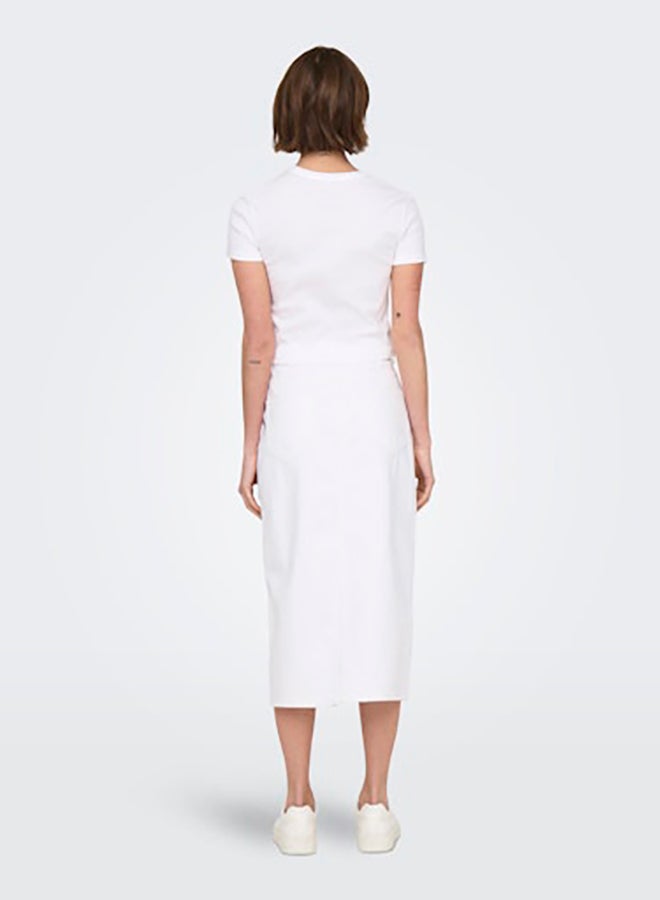 ONLY Womens Kira Shortsleeve Bling O-Neck Short Top Juniors - Image 3