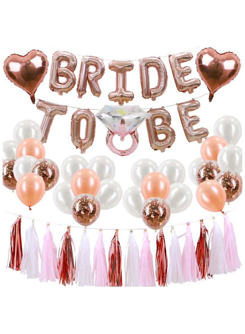 31 PCS Bride to Be Decoration Set Party Balloons Bride To Be Balloon Package - Image 1