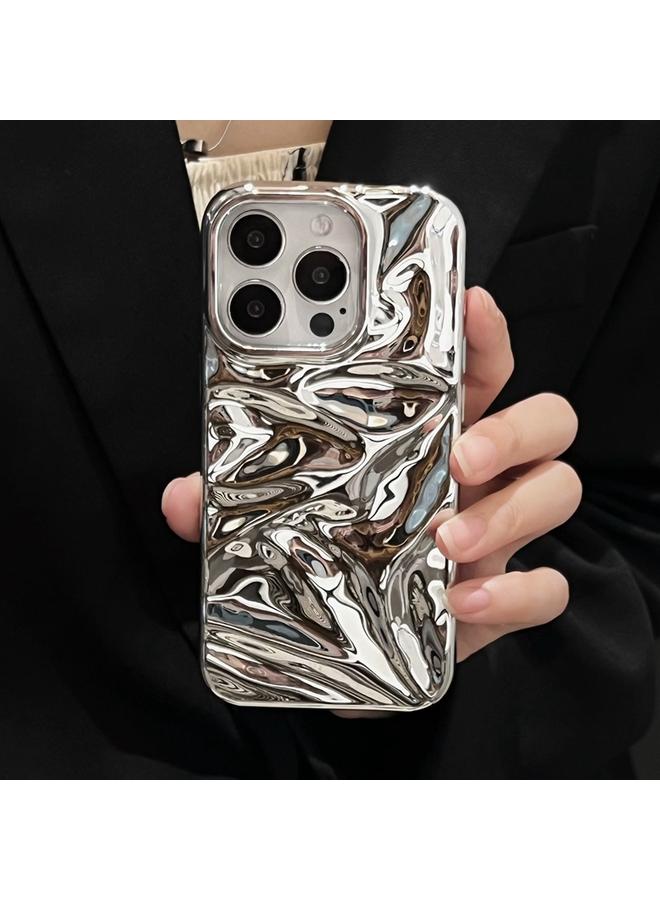 S-TOP Case For iPhone 16 Plus Water Ripple Electroplating Paint TPU Phone Case - Image 1