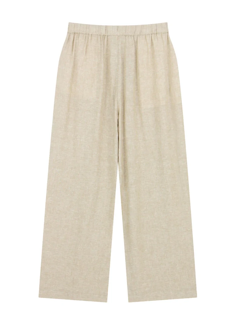 GIORDANO  Women's Wide Leg Linen-Viscose Pants for Women | Best Price UAE