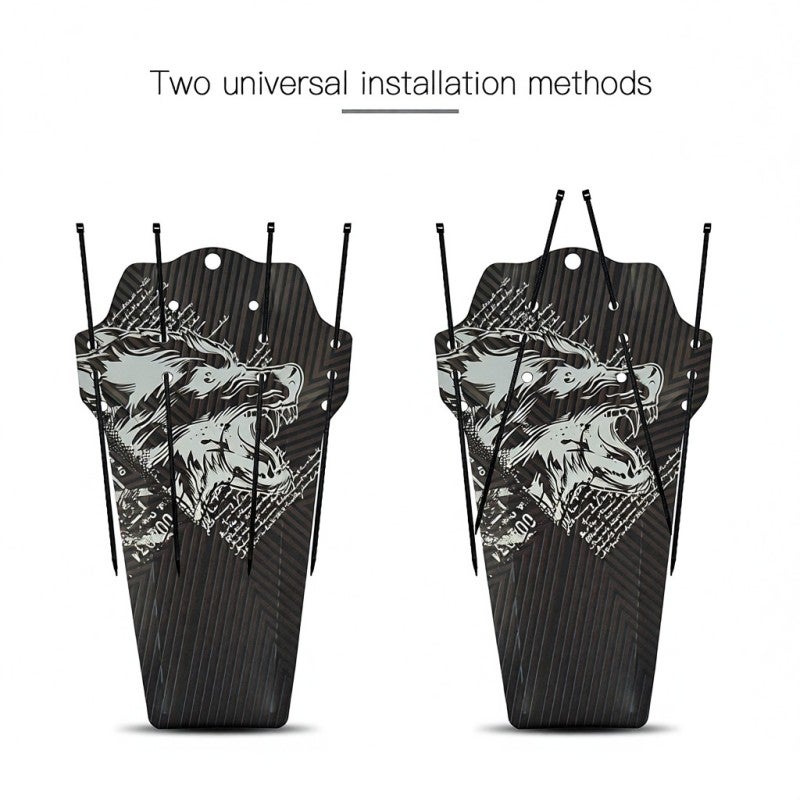 Bicycle Mudguards: High Intensity PP Material, Streamline Shape - Easy Installation With Adjustable Cable Ties for Road Mountain Bike Riders - Image 4