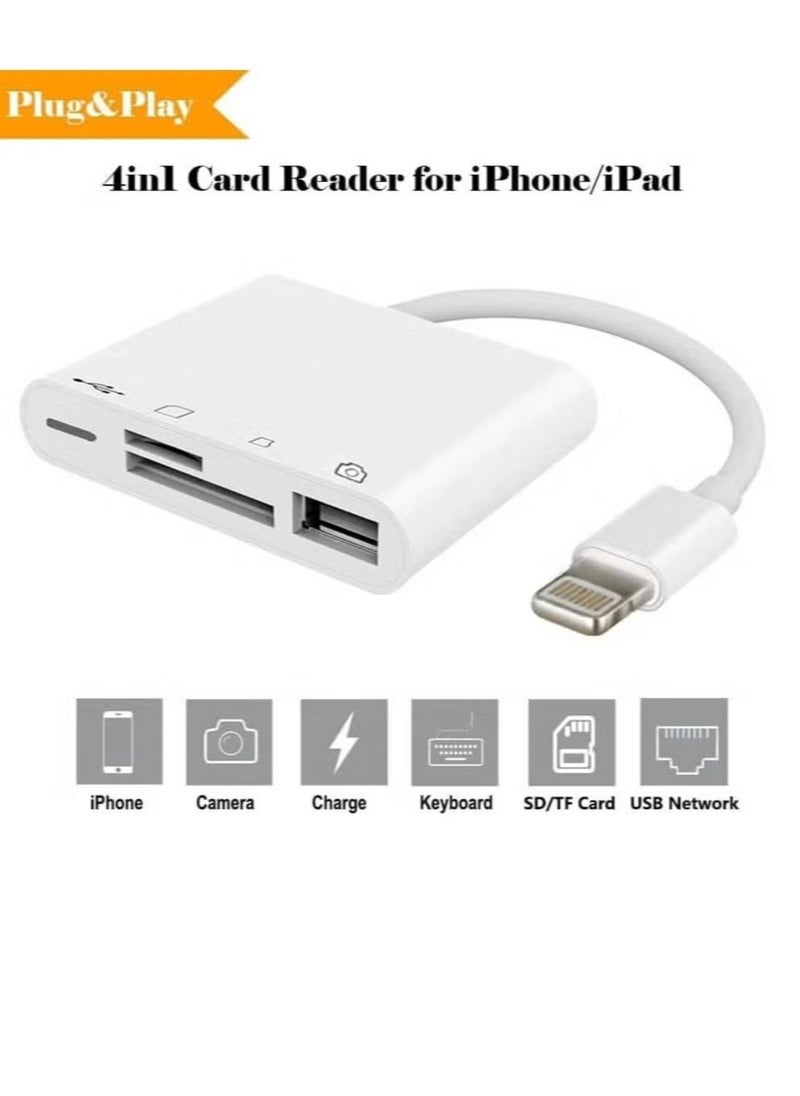 Yesido - GS12 Lightning to USB OTG Adapter for iPhone and iPad, High-Speed Data Transfer with Plug & Play Compatibility for Flash Drives, Keyboards, Cameras, and More, Compact and Durable Design - Image 1