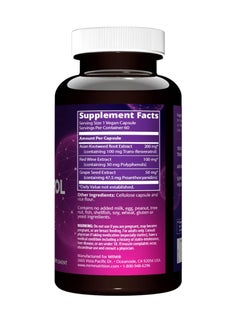 MRM Nutrition 100mg Natural Trans-resveratrol | Antioxidant | Gluten-Free + Vegan | 60 Servings  - Image 2
