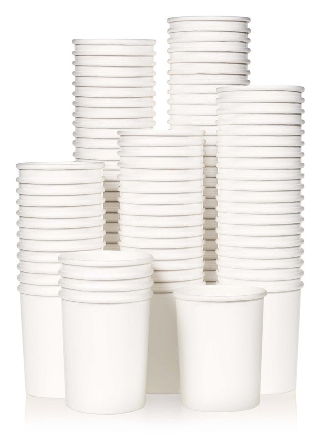 MATICAN Paper Ice Cream Cups - 100-Count 11-Oz Disposable Dessert Bowls for Hot or Cold Food, 11-Ounce Party Supplies Treat Cups for Sundae, Frozen Yogurt, Soup, White - Image 1
