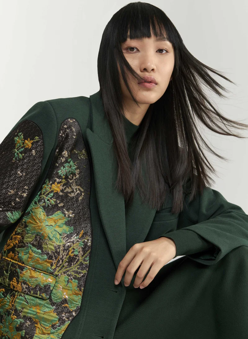 leem  Jacquard Embroidered Blazer for Women | Best Price UAE