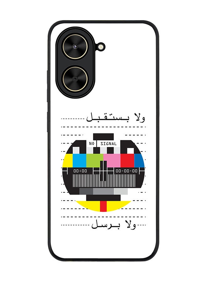 Stylizedd For Xiaomi Poco C71 / Redmi A5 4G Case,Slim fit Camera Protection, Shockproof Thin Phone cover  - No Signal Arabic