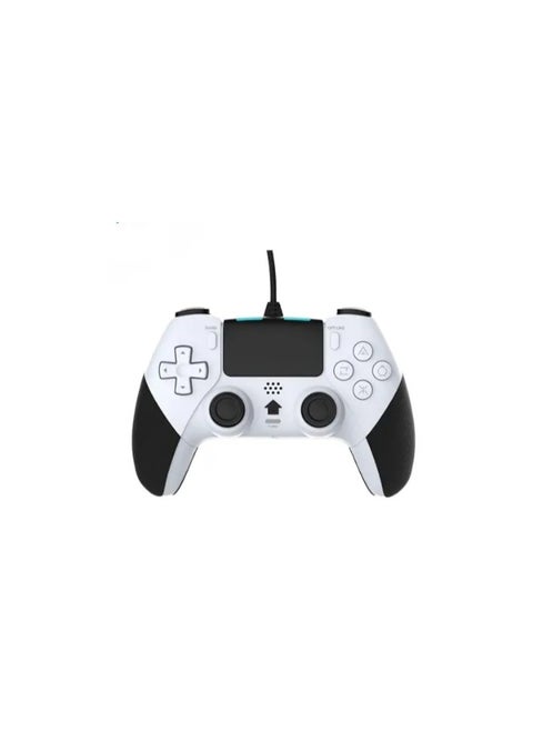 COUGAR PS4 Dualshock wired Controller for PC/Play-Station 4/Pro/Slim Windows 11/10/8/7 Vibration Wired Controller For PS4 (PS5 Model) – White