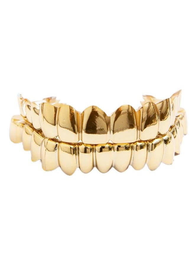 SowSmile Silicone Gel Grillz Gold Grills for Your Teeth, Gold Teeth Tooth Grillz for Men and Women, Grillz Hip Hop, Jewelry Grills for Teeth, One Size, Silicone, Agate - Image 1