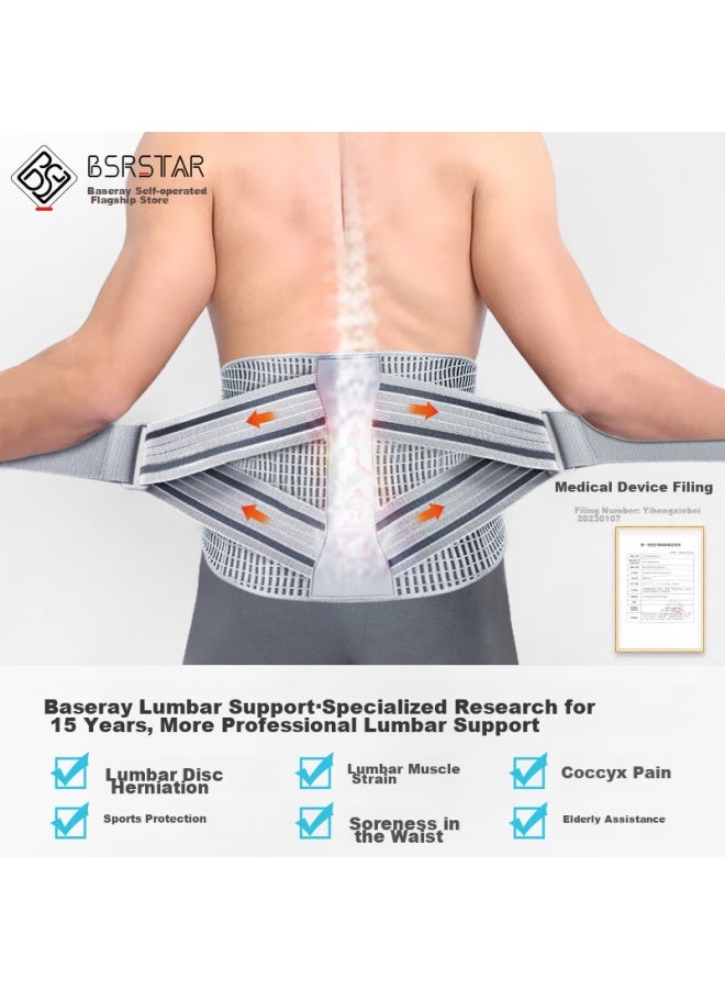 Bestray Lumbar Support Belt For Herniated Disc, Sports Injury, Muscle Strain, Fitness, Women's Medical And Professional-grade Waist Support - Image 2