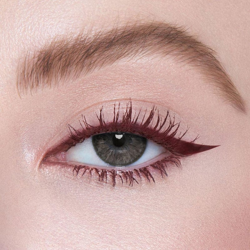 UCANBE Burgundy Mascara and Liquid Eyeliner Set, Waterproof Berry Red Colored Eye Makeup Duo - Enhance Your Gaze with Natural Lasting Lift & Curl for Lashes and Pigmented Smudge-Proof Eye Liner - Image 3