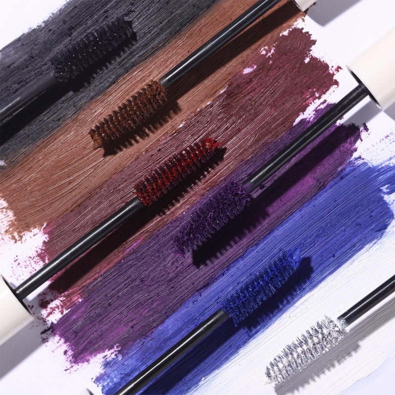 UCANBE Burgundy Mascara and Liquid Eyeliner Set, Waterproof Berry Red Colored Eye Makeup Duo - Enhance Your Gaze with Natural Lasting Lift & Curl for Lashes and Pigmented Smudge-Proof Eye Liner - Image 2