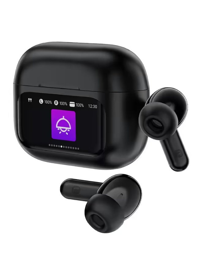ACEFAST W6 ANC AI ENC True Wireless Earbuds with Smart Display, Bluetooth 5.4, -35dB Active Noise Cancellation, Gaming Mode, 35H Battery, IPX4, USB-C Charging - Image 2