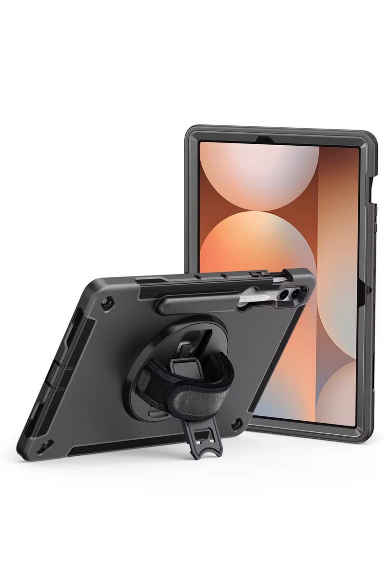Cat - Cot حامل قط 360 درجة دوران ثلاث طبقات حماية مع حزام كتف لجهاز سامسونج جالاكسي تاب S9FE+(12.4) - Image 1