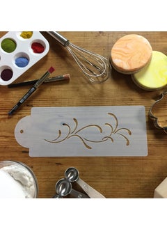 Designer Stencils Designer Stencils C046 Swirl Cake Stencil, Beige/semi-transparent  - Image 4
