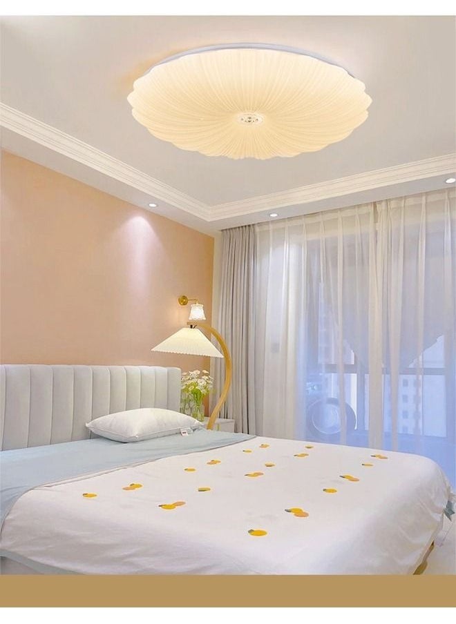 fashionhome - Modern Shell Shape LED Acrylic Ceiling Remote Control Adjustable Dimming Light Lamp - Image 1