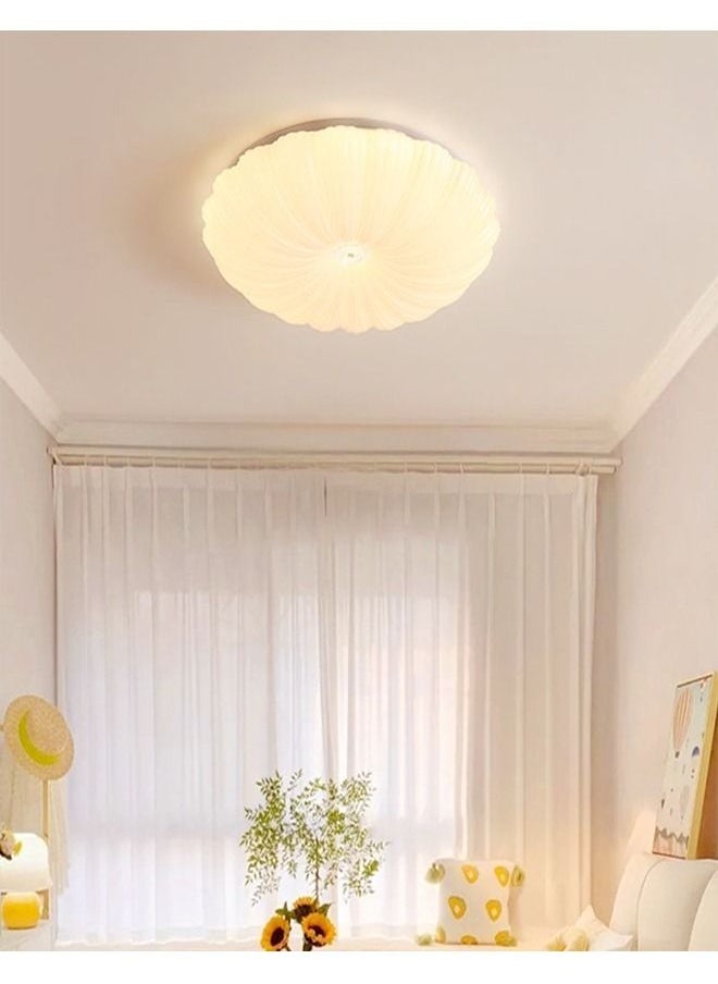 fashionhome - Modern Shell Shape LED Acrylic Ceiling Remote Control Adjustable Dimming Light Lamp - Image 1