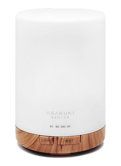 Essential Oil Diffuser, Quiet 5-in-1 Premium Humidifier, Natural Home Fragrance Aroma Diffuser with 7 LED Color Changing Light and Auto-Off Safety Switch, Yellow 300ml