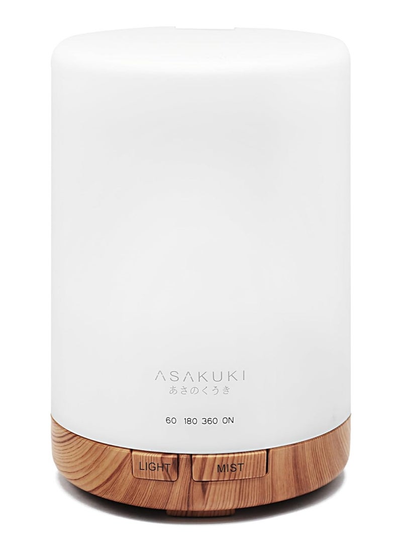 ASAKUKI - Essential Oil Diffuser, Quiet 5-in-1 Premium Humidifier, Natural Home Fragrance Aroma Diffuser with 7 LED Color Changing Light and Auto-Off Safety Switch, Yellow 300ml - Image 1