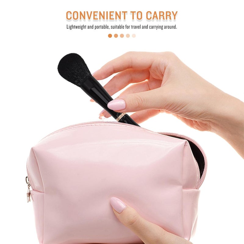 Dual-ended Foundation and Concealer Makeup Brush Small Blending Powder Applicator for Women Professional Face Brush for Coverage - Image 3