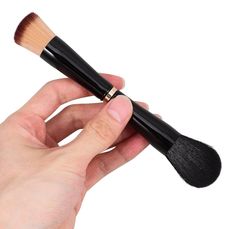 Dual-ended Foundation and Concealer Makeup Brush Small Blending Powder Applicator for Women Professional Face Brush for Coverage - Image 4