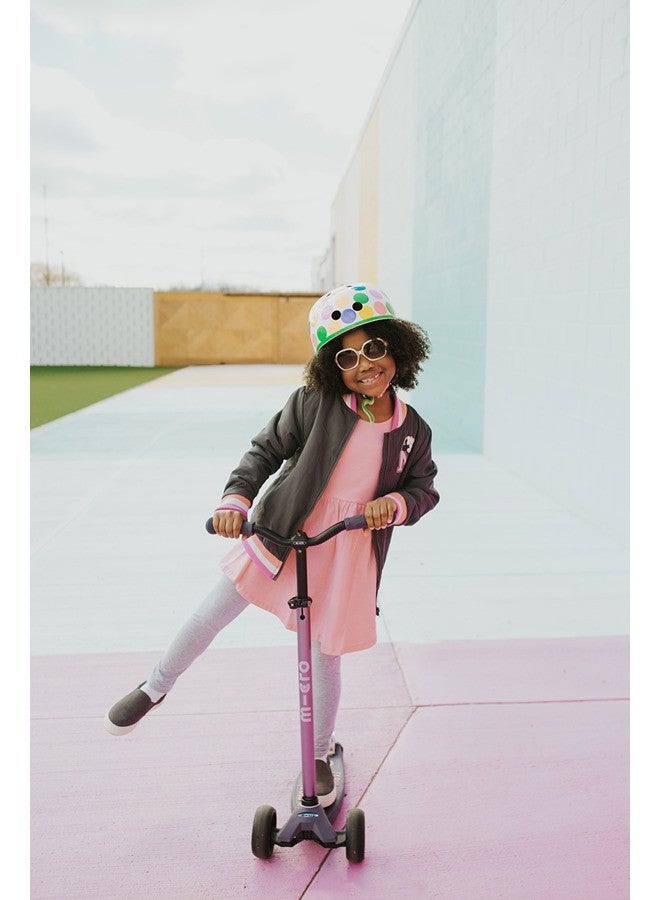 Micro مايكرو كيكبورد - ماكسي ديلوكس برو سكوتر - تصميم سهل الانزلاق، ثلاثي العجلات، توجيه بالميل مع عجلات مستقرة وعريضة ومقابض على طراز تشوبر للأعمار من 5-12 - Image 3