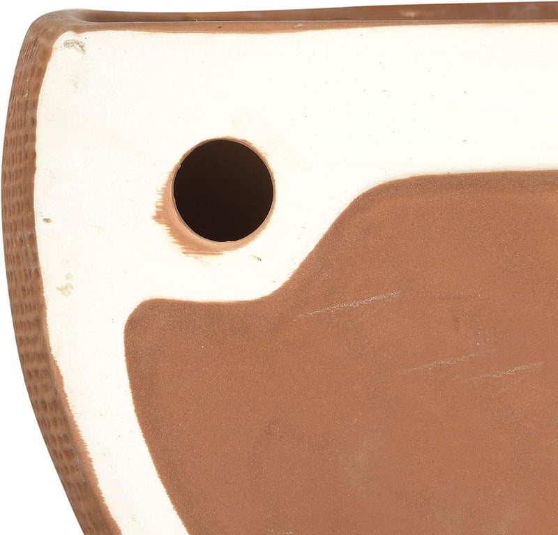Main + Mesa Modern Boho Stoneware Wall Mount Planters, Terracotta, Set of 2 Sizes - Image 5
