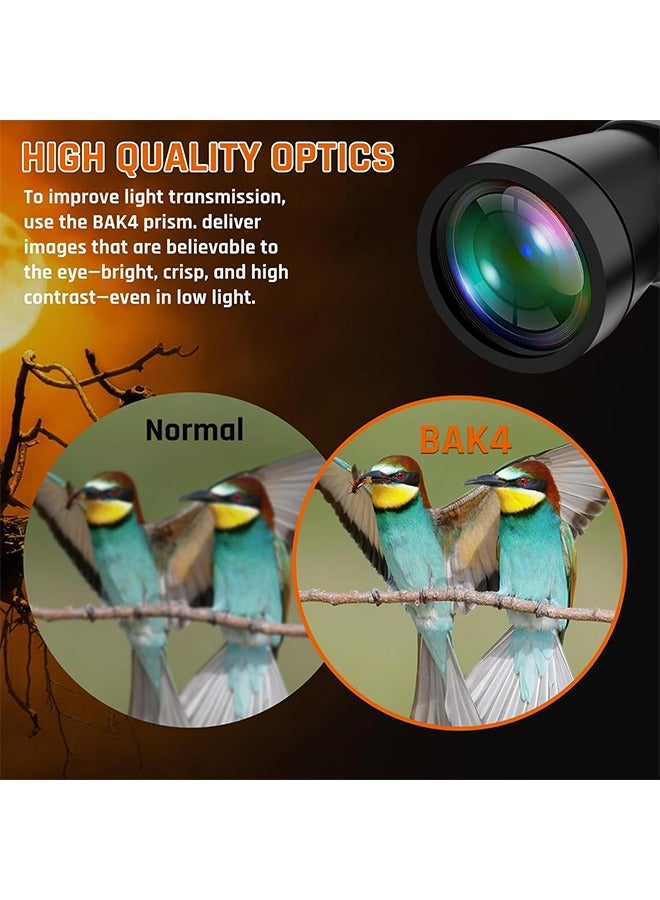 Arabest 20x50 Binoculars,Clear Shimmering Field of View,Large Eyepiece Waterproof Binoculars,High Power Easy Focus Binoculars,Suitable for Bird Watching/Outdoor Travel Sightseeing  - Image 2