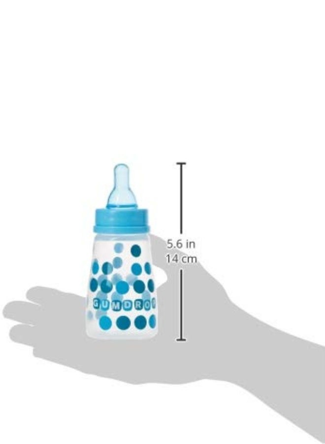 ذا فيرست ييرز زجاجة رضاعة GumDrop Slim سعة 4 أونصات (حلمة تدفق بطيء، خالية من مادة BPA) - (أزرق) - Image 4