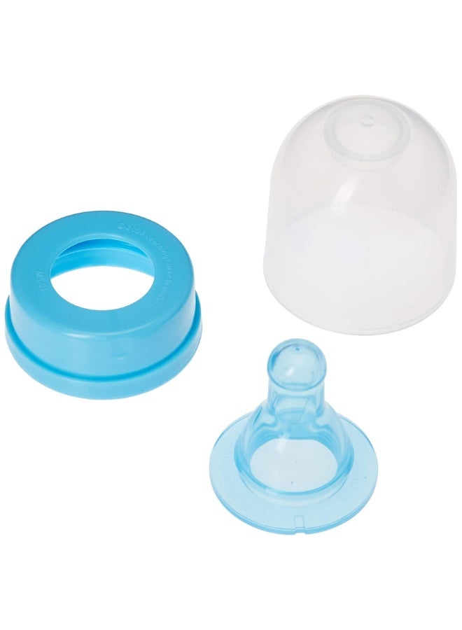 ذا فيرست ييرز زجاجة رضاعة GumDrop Slim سعة 4 أونصات (حلمة تدفق بطيء، خالية من مادة BPA) - (أزرق) - Image 2