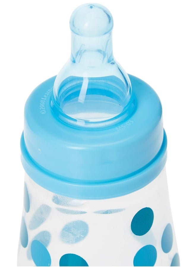 ذا فيرست ييرز زجاجة رضاعة GumDrop Slim سعة 4 أونصات (حلمة تدفق بطيء، خالية من مادة BPA) - (أزرق) - Image 3