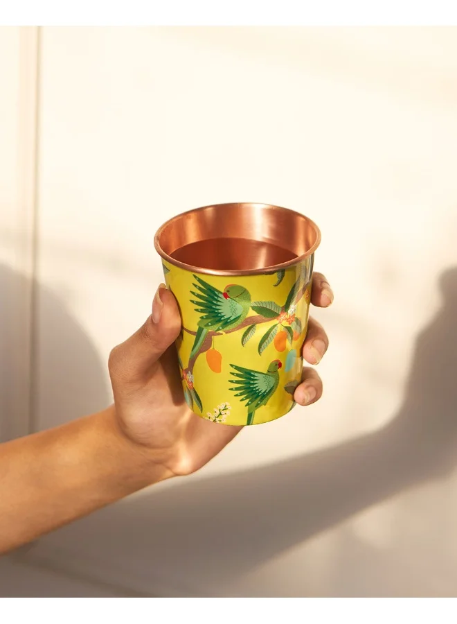 Chumbak Chumbak Serenade Copper Tumbler, 280 ml | Copper Tumbler |Copper glass | Water Tumbler|Dining Essential| Tableware|Drinkware