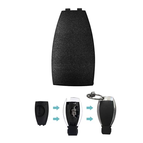 PACLVIO Car Key Rear Cover Replacement Key Fob Cover Auto Accessories Key Shell Case Compatible with BClass CClass EClass W204 3 Buttons Car Key Fob Case - Image 1