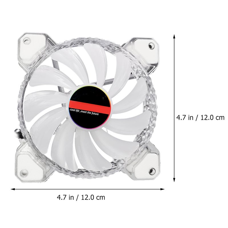 2pcs Mute Case Fan Desktop Computer Cooling Fan Lighting Fan Cooling Fan - Image 2