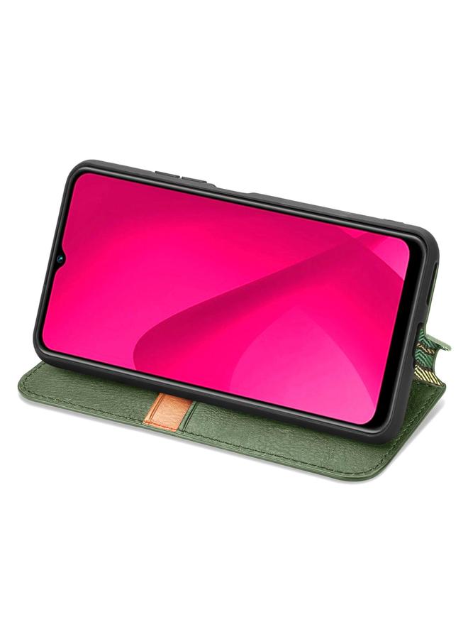 S-TOP Case For Huawei Mate 70 Pro+ Cubic Grid Pressed Magnetic Leather Phone Case - Image 4