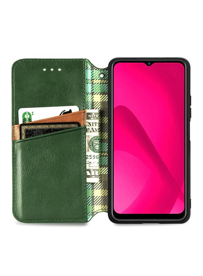 S-TOP Case For Huawei Mate 70 Pro+ Cubic Grid Pressed Magnetic Leather Phone Case - Image 3