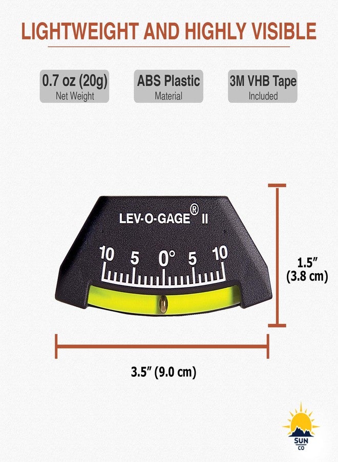 Sun Company Lev-o-Gage II - Marine Clinometer | Fore and AFT Trim Aid | Shatterproof Flex-Tube Design Boat Clinometer - Image 5