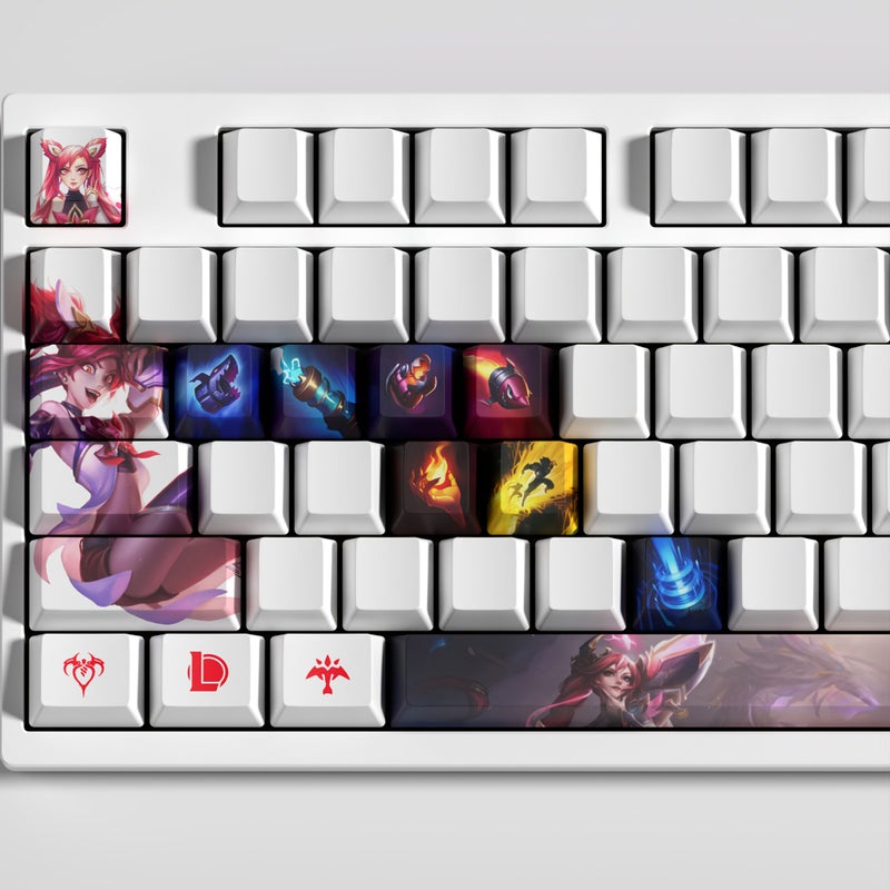 مجموعة أزرار مفاتيح لعبة Jinx المكونة من 29 مفتاحًا بتصميم جانبي OEM للوحات المفاتيح الميكانيكية - Image 3