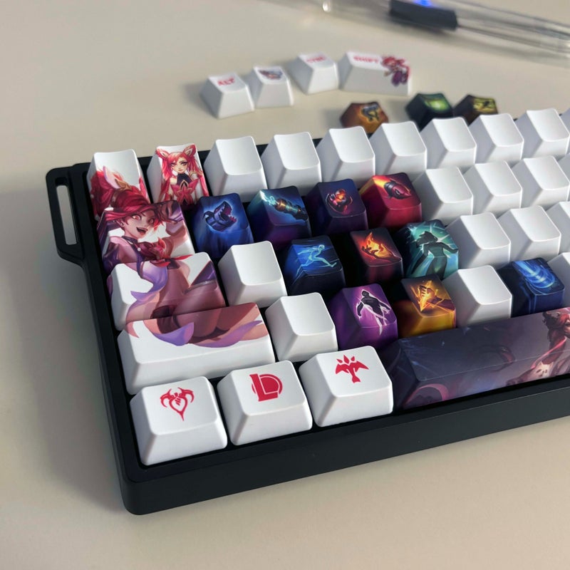 مجموعة أزرار مفاتيح لعبة Jinx المكونة من 29 مفتاحًا بتصميم جانبي OEM للوحات المفاتيح الميكانيكية - Image 5