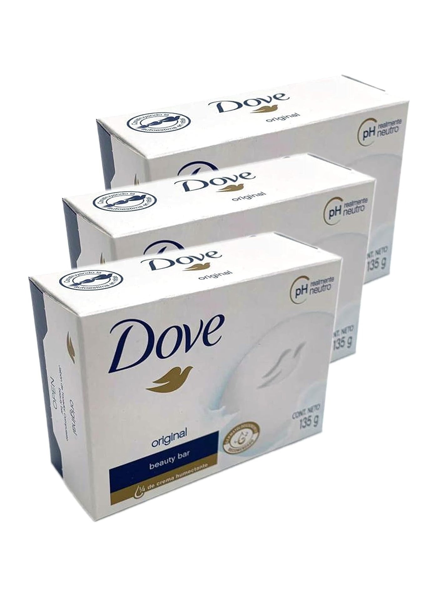 Dove White Moisturizing Cream Beauty Bar 3.75 oz Soap(3 pack)