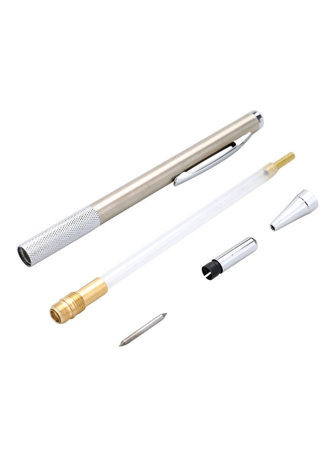 NIBEMINENT Glass Cutter Pen Engrave Scriber Cutting Tool Silver 15.30x1.3x1.3cm  - Image 2