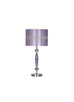 Signature Design by Ashley Nyssa Glam 24" Youth Single Table Lamp with Siler and Rhinestone Accents, Purple