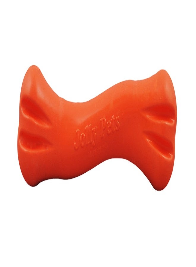 Jolly Pets 9-inch, Jolly Bone, Orange, Large - Image 1