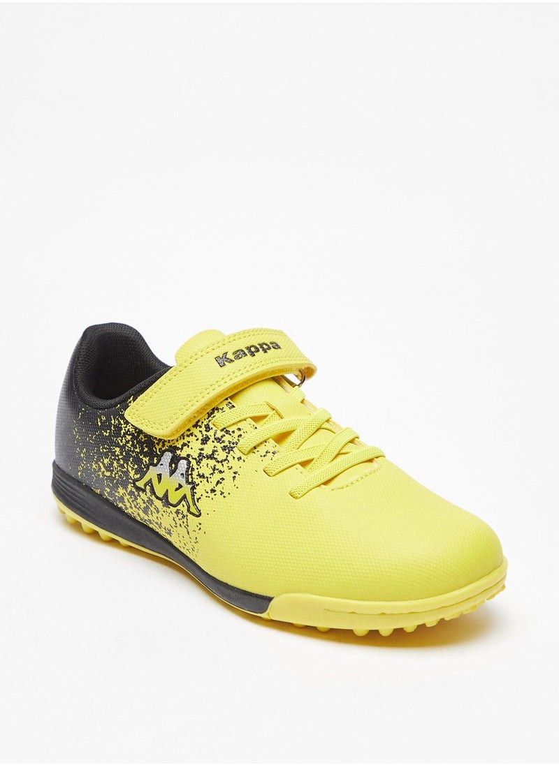 Kappa - Boys Printed Football Shoes with Hook and Loop Closure - Image 1