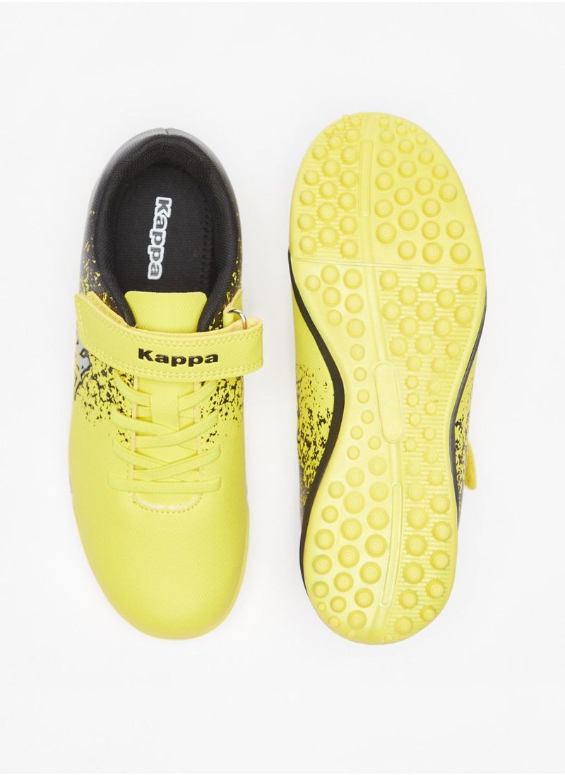 Kappa - Boys Printed Football Shoes with Hook and Loop Closure - Image 1