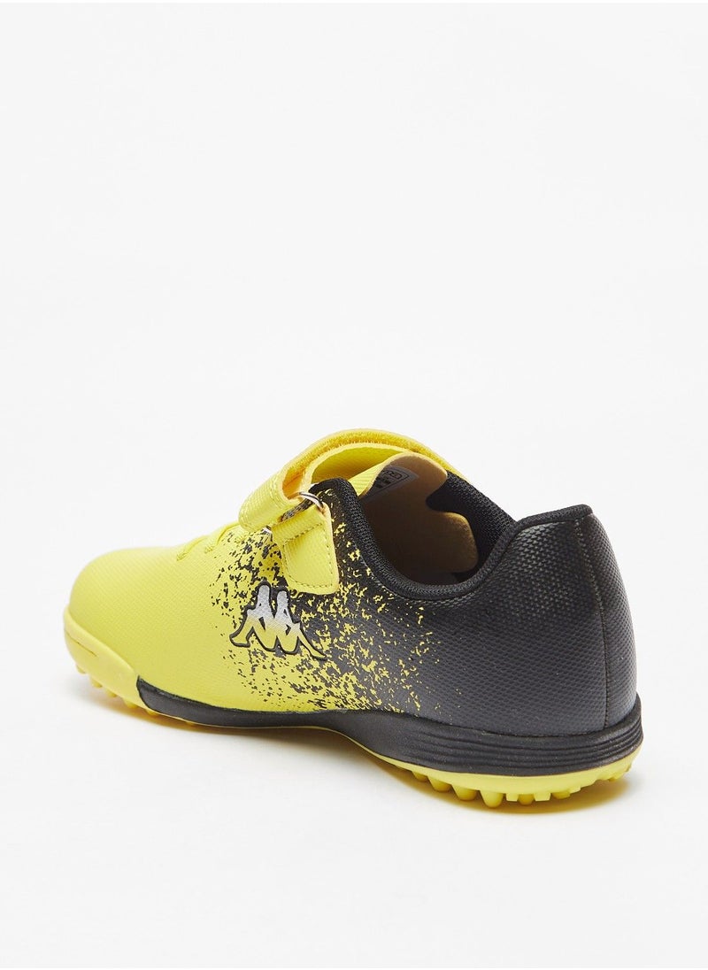 Kappa - Boys Printed Football Shoes with Hook and Loop Closure - Image 1
